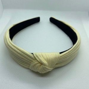 Yellow Knotted Rib Headband